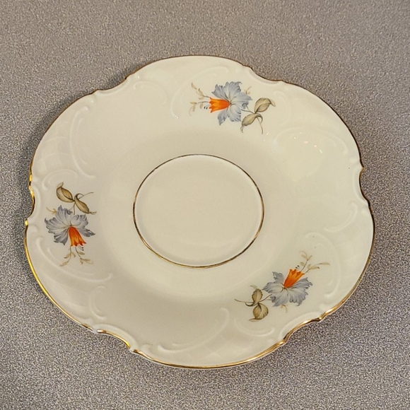 Paul Muller Floral Dessert & Saucer Set - Picture 4 of 5